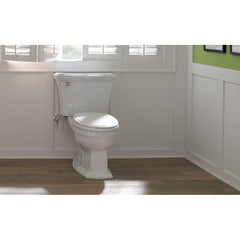 Eco Clayton® Two-Piece Elongated 1.28 GPF Universal Height Toilet in Cotton | product photo