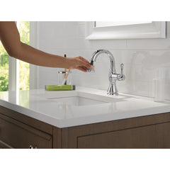 Cassidy Single Hole Pull Out Sprayer Bathroom Faucet, Single Handle Bathroom Sink Faucet in Chrome | product photo