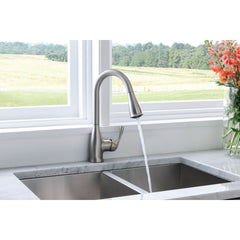 Kaden Single-Handle Pull-Down Sprayer Kitchen Faucet with Reflex and Power Clean in Spot Resist Stainless in Stainless Steel | product photo