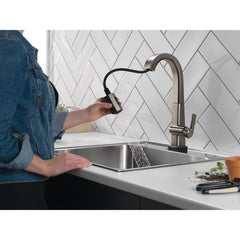 Pivotal Single Handle Pull Down Touch Bar Faucet in Arctic Stainless | product photo
