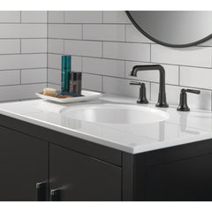 Saylor Matte Black Bathroom Faucet 3 Hole | product photo