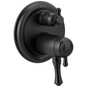 Cassidy Monitor 17T Series Pressure Balance Valve Trim with Double Handle in Matte Black