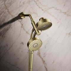 Purist 2.5 GPM 2-In-1 Multifunction Shower Combo Kit in Gold | product photo