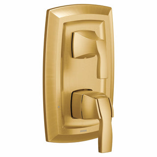 Voss M-CORE 3-Series 2-Handle Shower Trim With Integrated Transfer Valve, Valve Required in Brushed Gold
