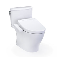 WASHLET®+ Nexus® Two-Piece Elongated 1.28 GPF Toilet with S2 Bidet Seat, Cotton White - MW4423346CEFG#01 | product photo