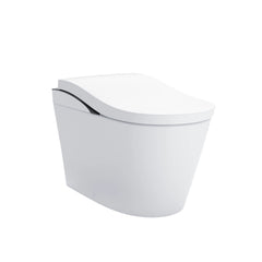 NEOREST® LS Dual Flush 1.0 or 0.8 GF Integrated Bidet Toilet, Cotton White with Black Trim in Cotton/Black | product photo