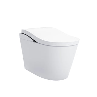 NEOREST® LS Dual Flush 1.0 or 0.8 GF Integrated Bidet Toilet, Cotton White with Black Trim in Cotton/Black