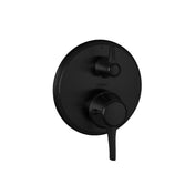 Ecostat Thermostatic Shower Trim with Volume Control Valve Trim Only in Matte Black