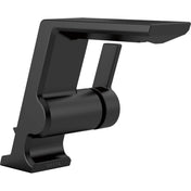 Pivotal Single Hole Bathroom Faucet with Drain Assembly in Matte Black