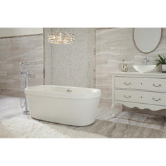 Cassidy™ Floor Mounted Clawfoot Tub Faucet Trim in Chrome | product photo