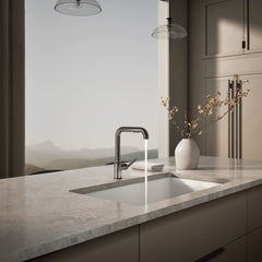 Kohler Purist Pull Out Bar Faucet with Accessories in Titanium | product photo