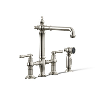 Artifacts Bridge Faucet in Vibrant Polished Nickel