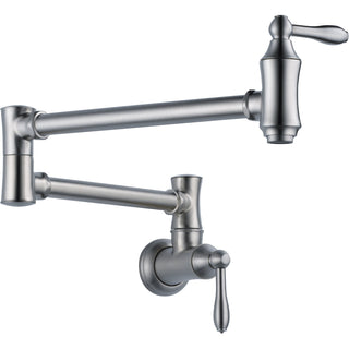 Traditional Pot Filler Kitchen Faucet in Arctic Stainless