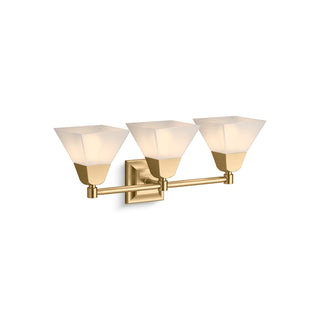 Memoirs 3 - Light Armed Sconce in Moderne Brushed Gold