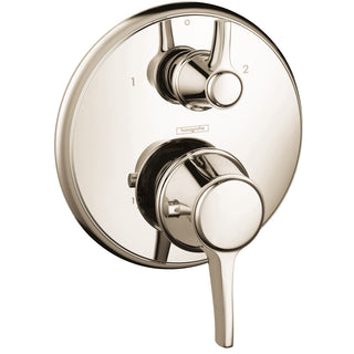 Ecostat C Thermostatic Volume Control and Diverter Faucet Trim with Lever Handle in Polished Nickel