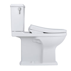 WASHLET 1.28 GPF S7A Auto Flush Elongated Floor Mounted Two-Piece Toilet (Seat Included) in Cotton | product photo
