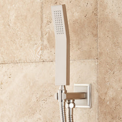 Ryle Complete Thermostatic Shower System with Rough-in Valve in Brushed Nickel | product photo