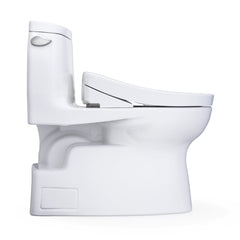WASHLET+® Carlyle® II One-Piece Elongated 1.28 GPF Toilet and WASHLET+® S5 Bidet Seat, Cotton White - MW6143446CEFG#01 | product photo