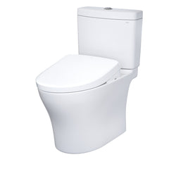 Aquia® IV 1.28 GPF S7A Auto Flush Elongated Floor Mounted Two-Piece Toilet (Seat Included) in White | product photo