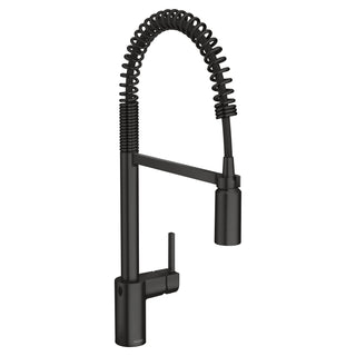 Align MotionSense Wave Single Handle Spring Pulldown Kitchen Faucet with Power Clean Technology in Matte Black