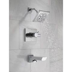 Pivotal® Tub and Shower Faucet Trim Kit with H2Okinetic® Technology in Lumicoat Chrome | product photo