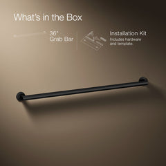Kohler Components In Grab Bar in Matte Black | product photo