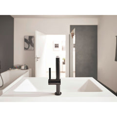 Finoris Single-Hole Faucet 230 with 2-Spray Pull-Out, 1.2 GPM in Matte Black | product photo