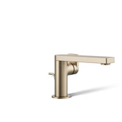 Composed Single-Handle Bathroom Faucet with Drain Assembly in Vibrant Brushed Bronze