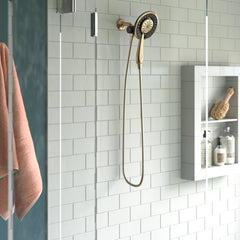In2ition 2-in-1 Dual Hand Held Shower Head, 4-Spray Detachable Shower Head 1.75 GPM in Brilliance Champagne Bronze | product photo