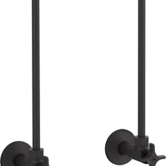 Kohler Pair  Angle Supplies with Stop, Cross Handle and Annealed Vertical Tube | product photo