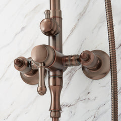 Alliston Pressure Balanced Shower System with Shower Head, Hand Shower, Rough In Included in Oil Rubbed Bronze | product photo