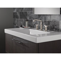 Tetra 3-Hole Widespread Bathroom Faucet, 2-Handle Bathroom Sink Faucet with Drain Assembly in Lumicoat Stainless | product photo