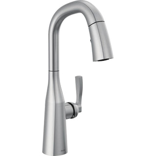 Stryke Pull Down Bar Faucet with Diamond Seal Technology and With Accessories in Arctic Stainless