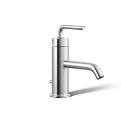 Kohler Purist Single Hole Bathroom Faucet with Drain Assembly | product photo