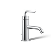 Purist Single Hole Bathroom Faucet with Drain Assembly in Polished Chrome