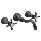 Weymouth Wall Mounted Bathroom Faucet in Matte Black