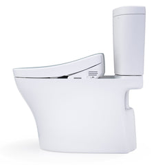 WASHLET®+ Aquia IV® Arc Two-Piece Elongated Dual Flush 1.28 and 0.9 GPF Toilet with S2 Bidet Seat, Cotton White - MW4483346CEMFGN#01 | product photo