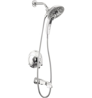 Tetra 17 Series Dual-Function Bathtub Faucet Trim, In2ition Shower Head with Handheld Spray Trim Kit in Chrome