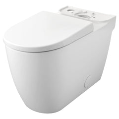 Essence Right Height Elongated Toilet Bowl with Seat in Alpine White | product photo