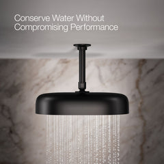 Kohler Statement 2.5 GPM Round 12 in. Rainhead with Katalyst Air-Induction Technology in Matte Black | product photo