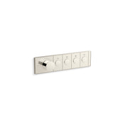 Anthem Four-Outlet Thermostatic Valve Control Panel With Recessed Push-Buttons