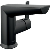 Galeon Single Hole Bathroom Faucet with Drain Assembly in Matte Black