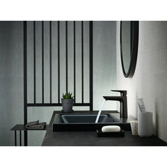 Talis E Single-Hole Faucet 110 with Drain Assembly, 1.2 GPM in Matte Black | product photo