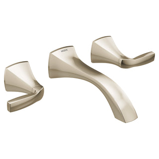 Voss Two-Handle Wall Mount Bathroom Faucet Trim Kit in Polished Nickel