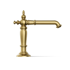 Kohler Artifacts Widespread Bathroom Faucet Spout with Drain Assembly in Vibrant Brushed Moderne Brass | product photo