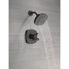 Stryke Shower Faucet Trim with H2Okinetic in Black | product photo