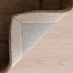 Area Rug, 5' x 8', Hand Tufted 100% Wool, Bordered Geometric Pattern