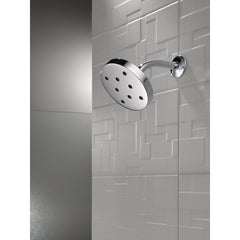 Rain Dual Shower Head with H2Okinetic Technology in Lumicoat Chrome | product photo