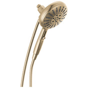 SureDock 7-Spray Magnetic Shower Head, High Pressure Handheld Shower Head, Hand Shower with Hose in Lumicoat Champagne Bronze