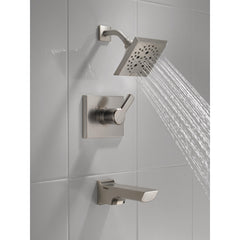 Pivotal® Tub and Shower Faucet Trim Kit with H2Okinetic® Technology in Lumicoat Stainless | product photo